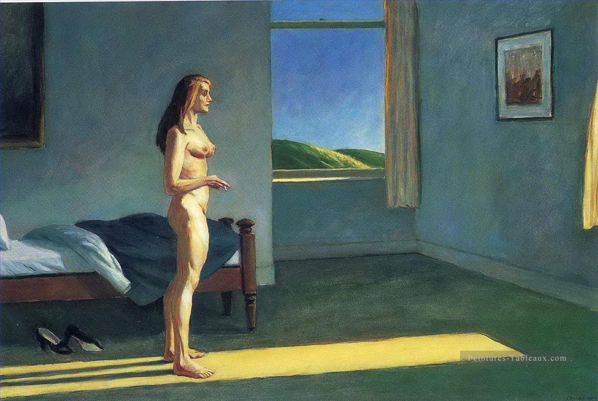 femme au soleil Edward Hopper Peintures à l'huile